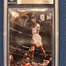 Michael Jordan 1997-98 Upperdeck #139 Jams 97 Tribute Graded 8.5 Beckett