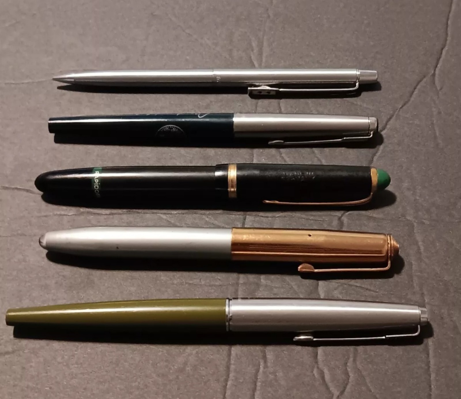 FOUNTAIN PEN, FELT TIP, BALLPOINT LOT - PARKER, WINDSOR, KOHINOOR, CROSSMAN