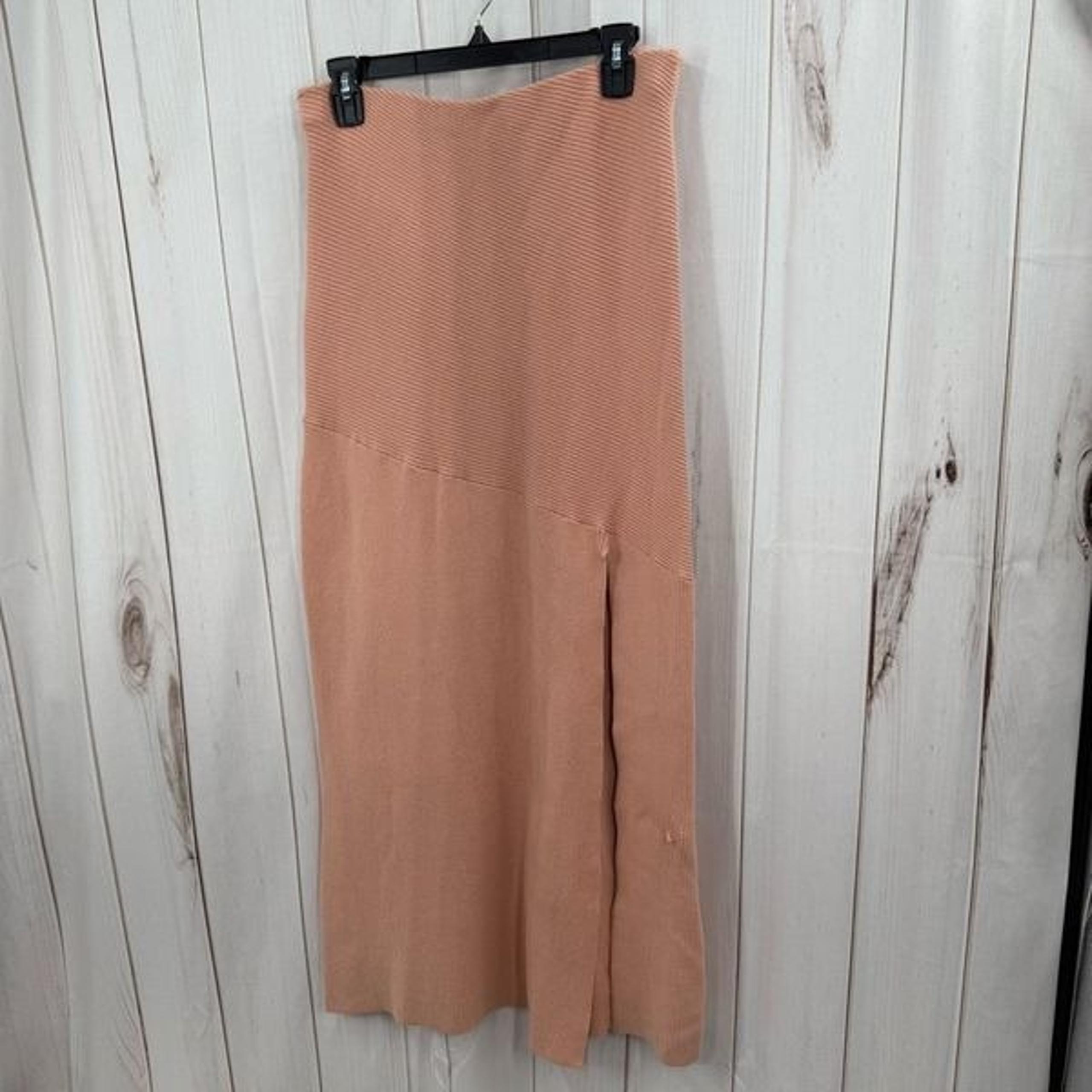 Free People Beach Women’s Large Peach Maxi Skirt Split