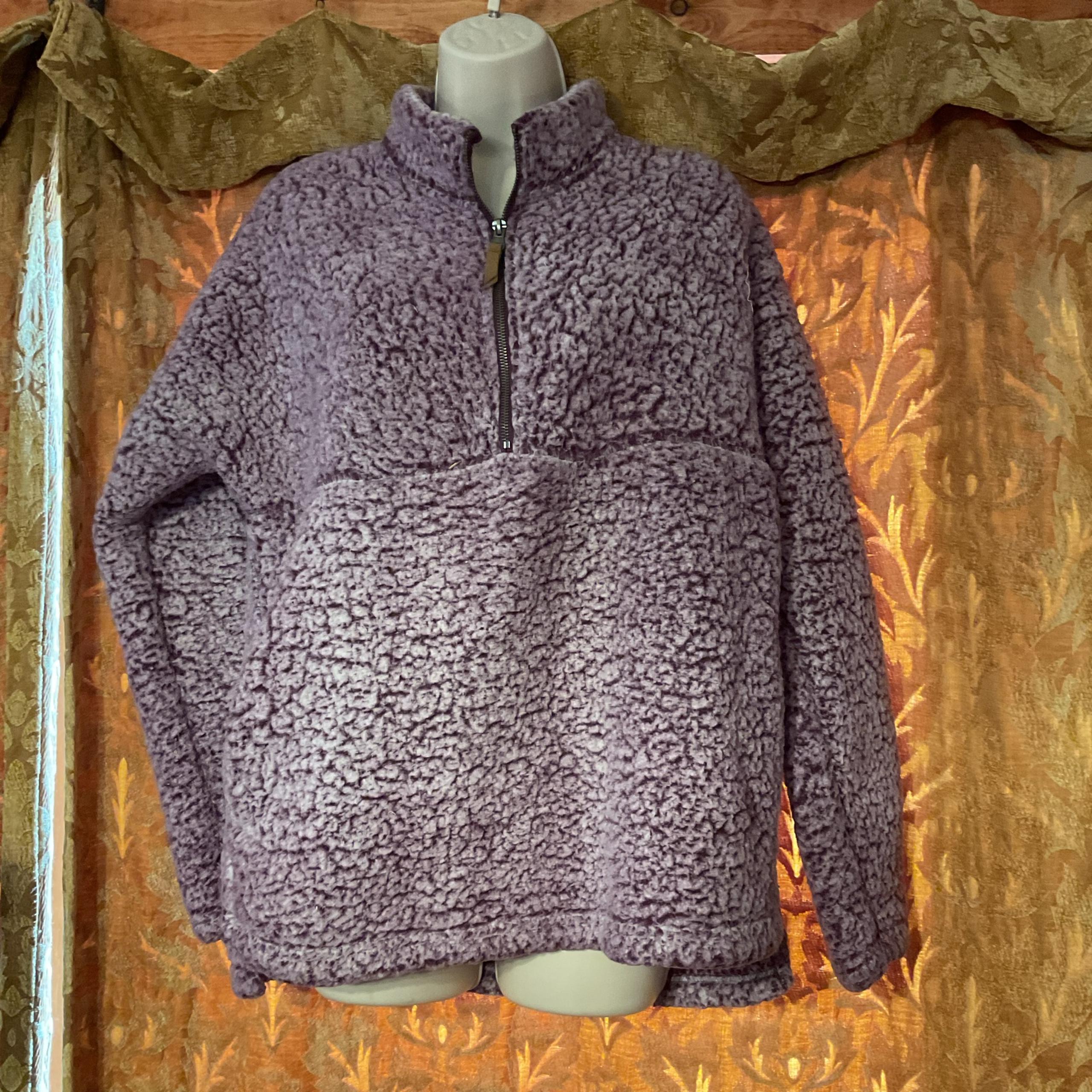 Women's Time and True Fleece Pullover 1/2 zip Pink/Purple Size Medium