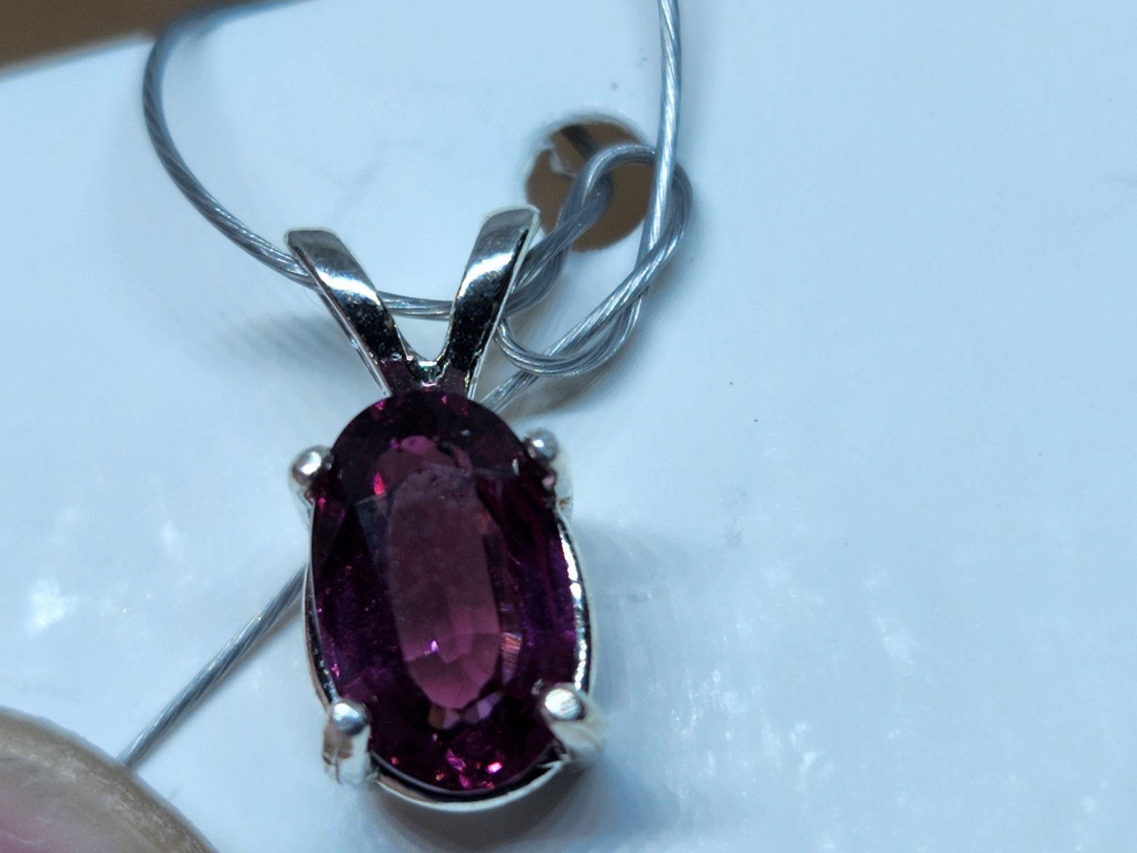 African garnet pendant