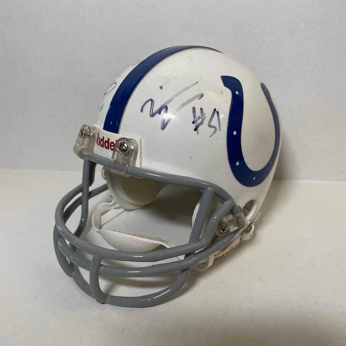 Autographed Mini Helmet Indianapolis Colts John Standeford 84 Gilbert Gardner 51