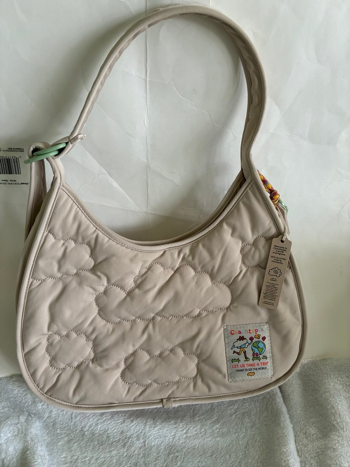 Coach coachtopia cloud quilted shoulder bag