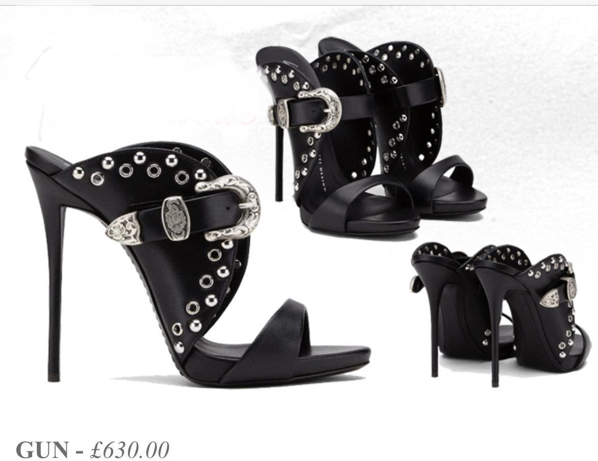 Western Cowgirl Studded High Heel Stilet