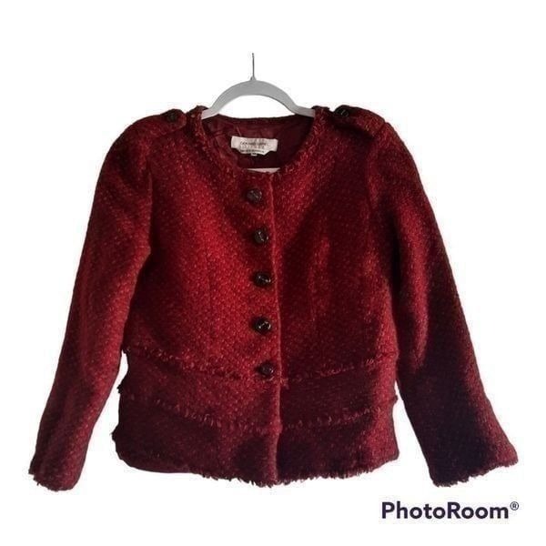 COPY - Gerard Darel Tweed Horsebit Button Front Blazer