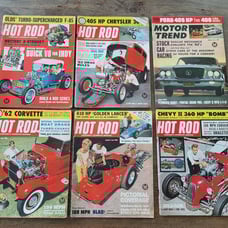 Lot Of Hot Rod Magazines 1962 And 1 Motor Trend Magazine