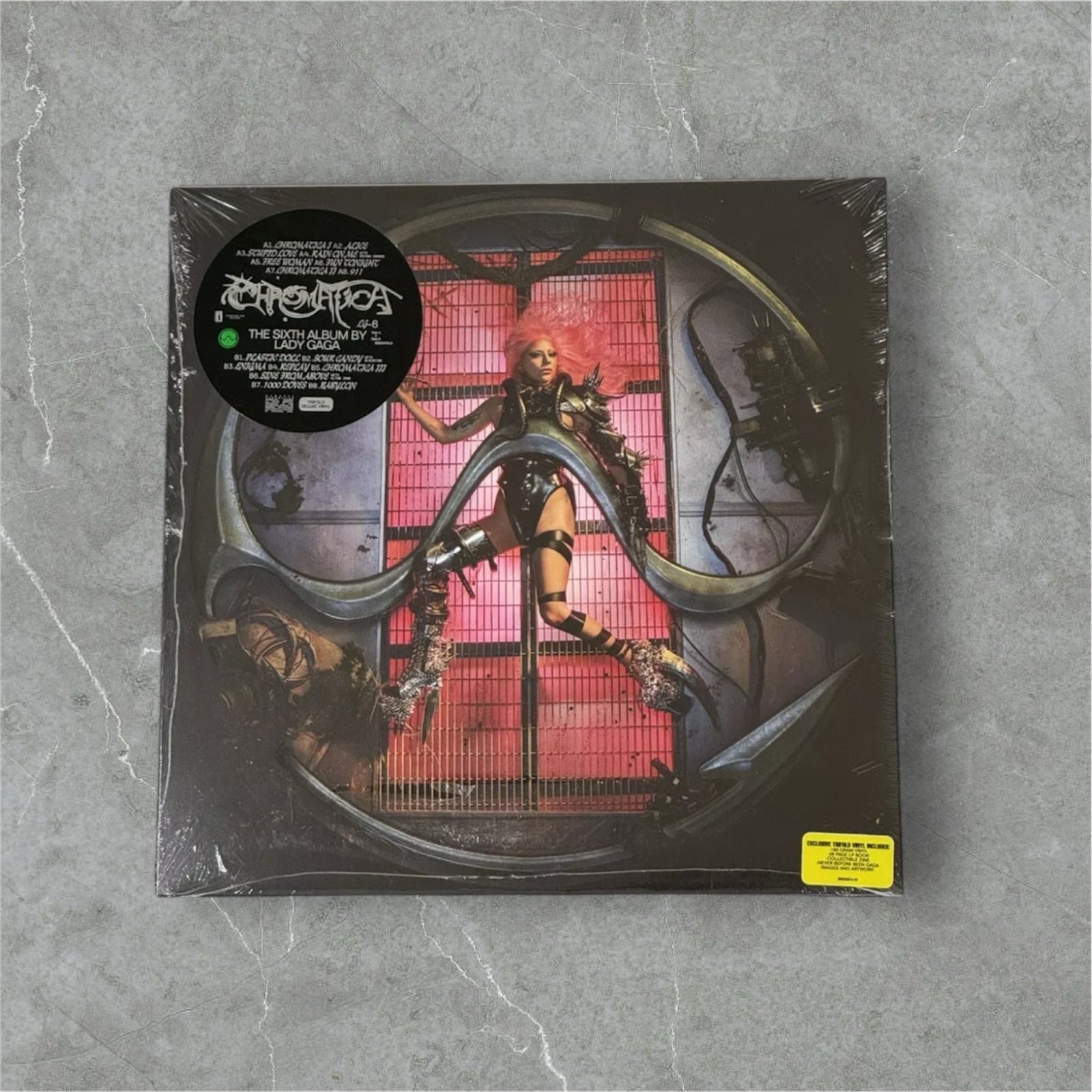 Lady Gaga Trifold Black Chromatica Vinyl Record New!!
