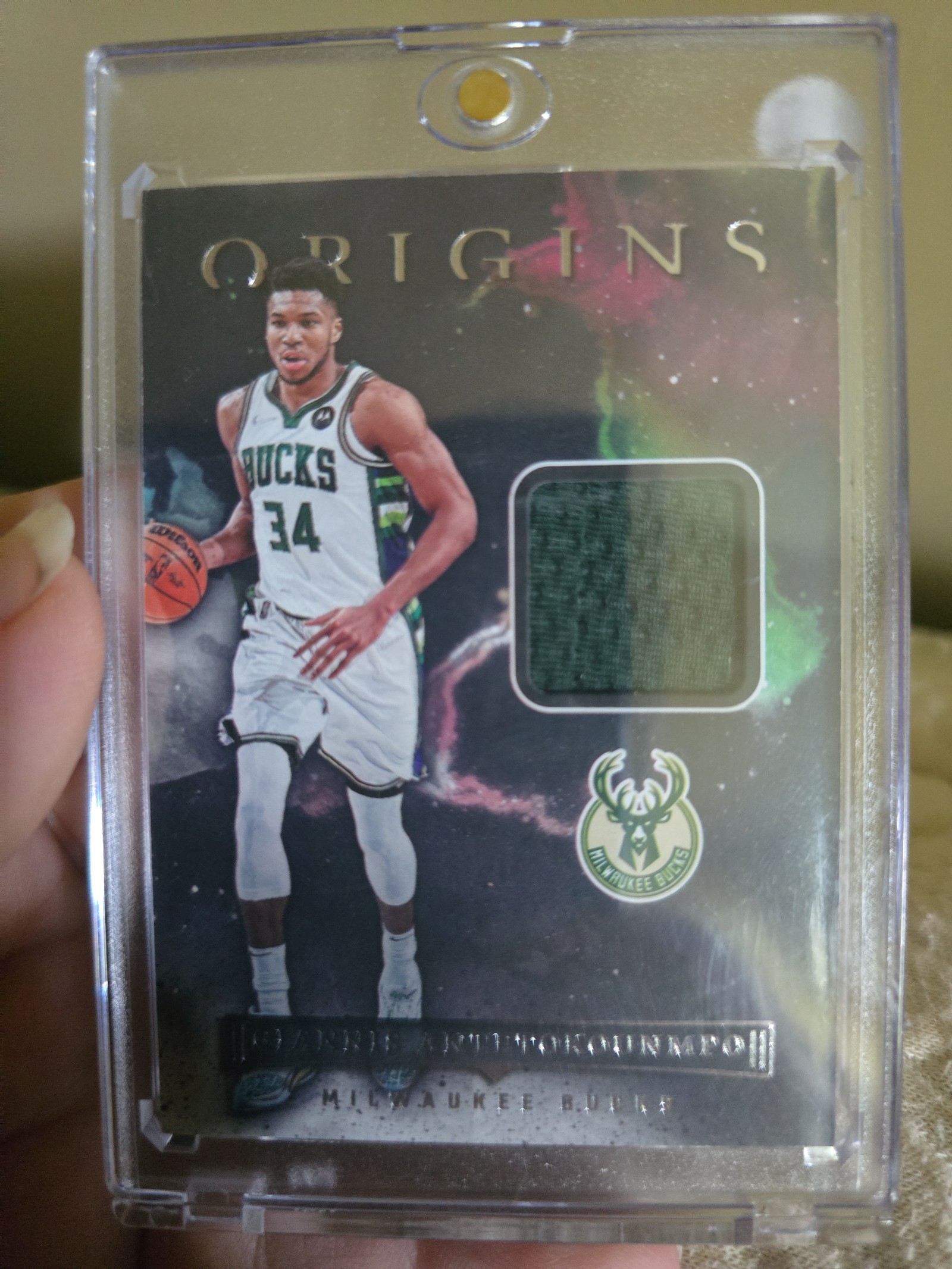 Origins 2023 giannis antetokounmpo patch basketball card