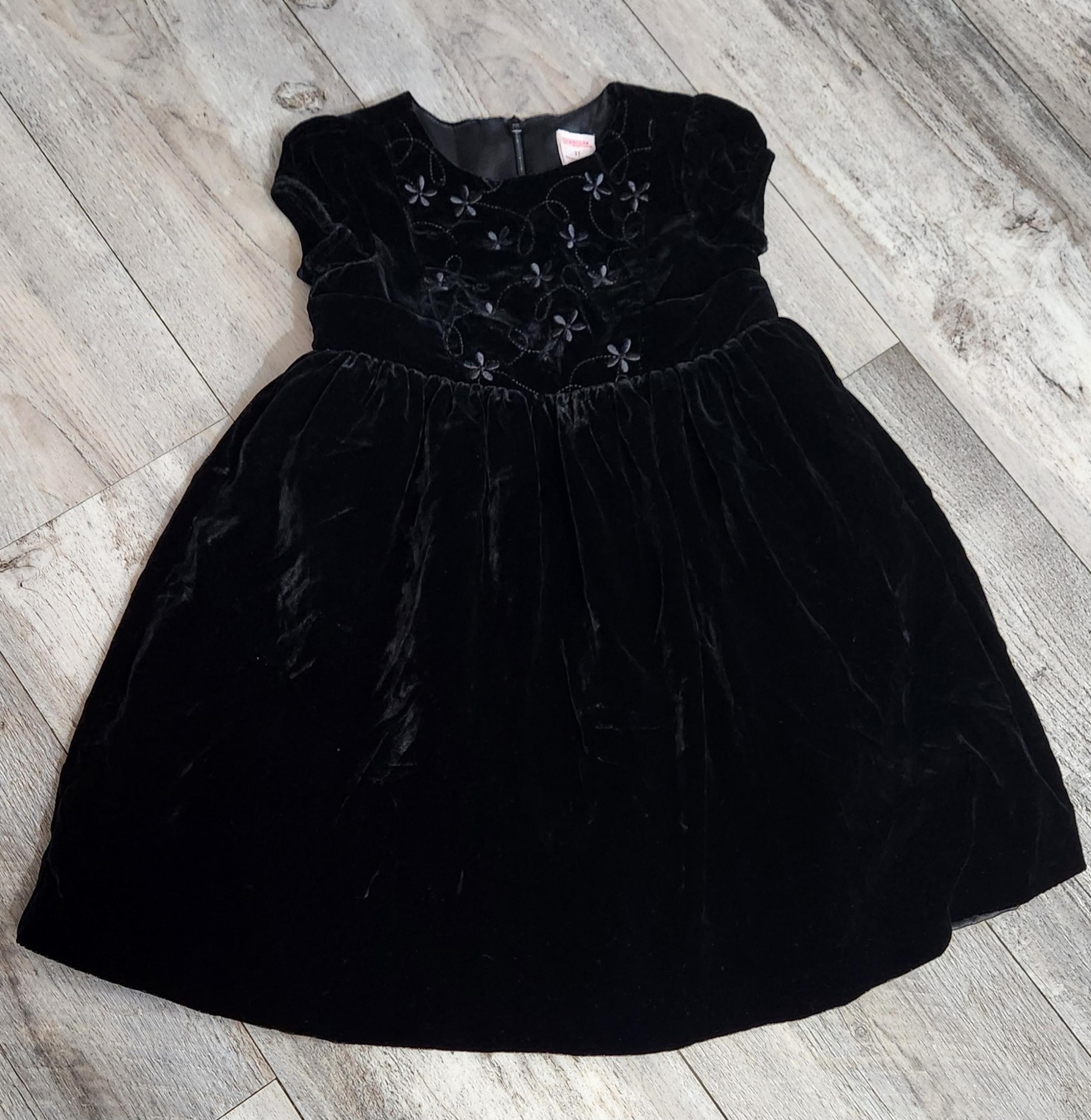 Gymboree Toddler Girls Black Velvet Dress