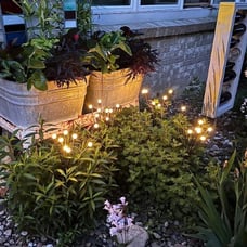 Solar Garden Lights, 6 Pack 48 LEDs Solar Outdoor Lights, Christmas Decorations