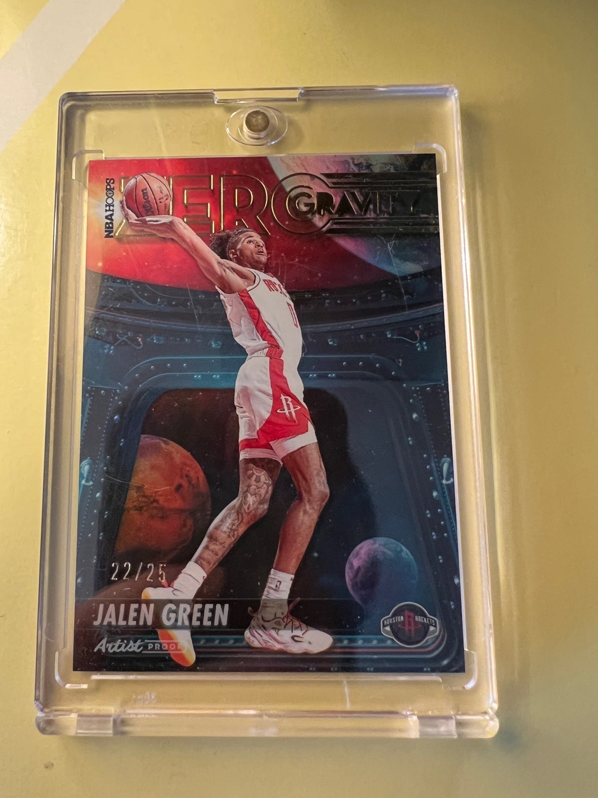 2022-23 NBA Hoops Zero Gravity Holo Artist Proof #16 Jalen Green 22/25 Houston