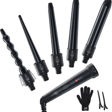 5 in 1 Curling Iron Wand Set, Ohuhu Upgrade Curling Wand 5Pcs 0.35 to 1.25 Inch