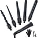 5 in 1 Curling Iron Wand Set, Ohuhu Upgrade Curling Wand 5Pcs 0.35 to 1.25 Inch