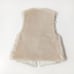 GELLI (Jelli) Shearling Vest, Shearling Gilet, Greige Beige
