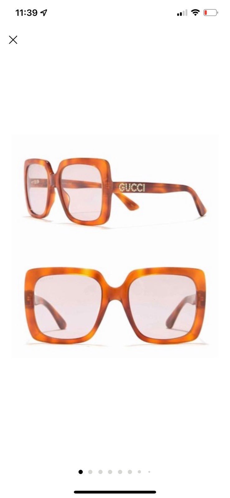 Gucci square sunglasses