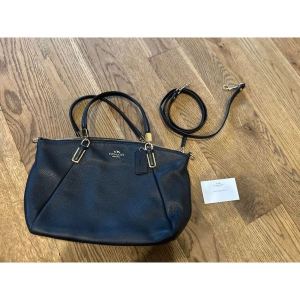 Coach navy Kelsey crossbody Satchel