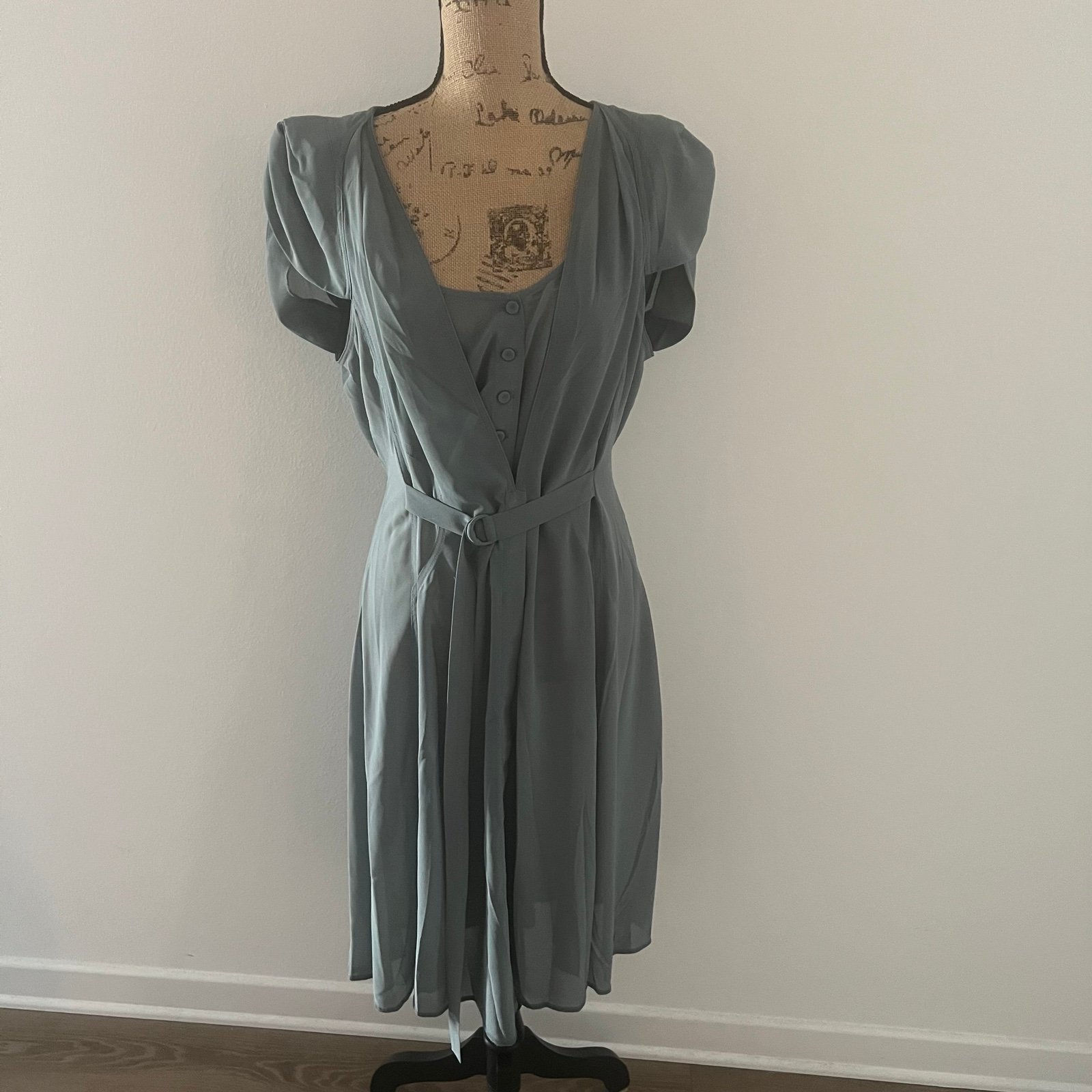 Byron Lars Baby Blue Classic Dress 10