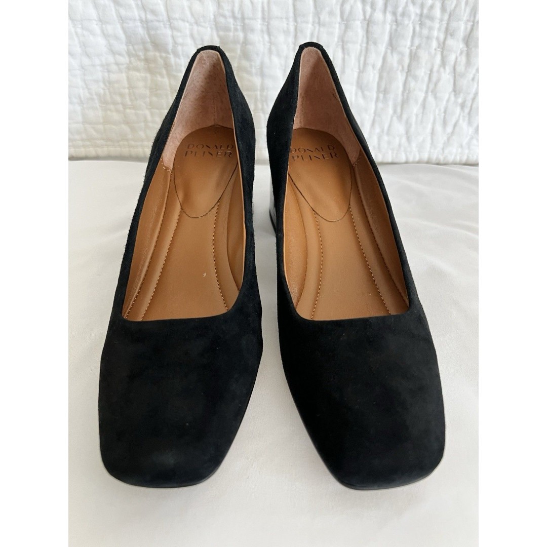 Donald Pliner Dreww Pumps Black Suede Size 7.5