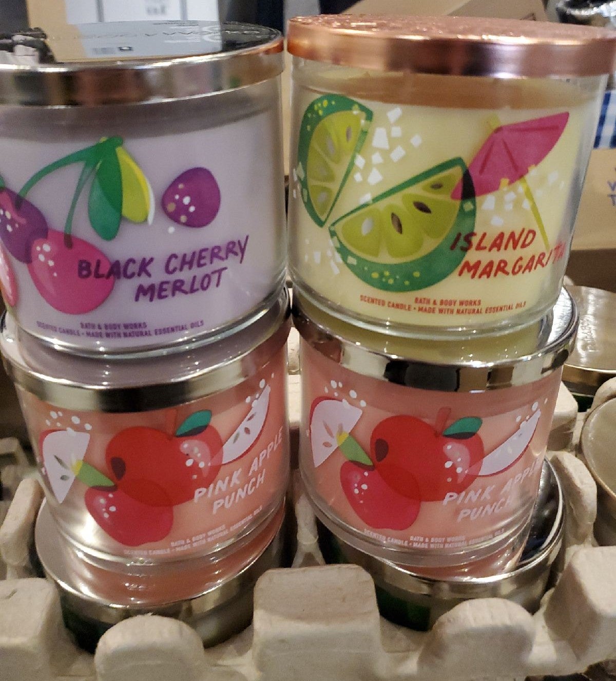 Candles from bath and body works