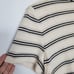St. John Knit Striped Metallic Wool Blend Top 8 Quiet Luxury Designer Office