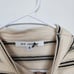 St. John Knit Striped Metallic Wool Blend Top 8 Quiet Luxury Designer Office