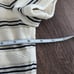 St. John Knit Striped Metallic Wool Blend Top 8 Quiet Luxury Designer Office