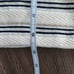 St. John Knit Striped Metallic Wool Blend Top 8 Quiet Luxury Designer Office