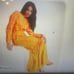 ASOS LONG SLEEVE RUFFLE DETAIL MAXI DRESSIN BRIGHT ORANGE SIZE 4