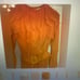 ASOS LONG SLEEVE RUFFLE DETAIL MAXI DRESSIN BRIGHT ORANGE SIZE 4