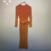ASOS LONG SLEEVE RUFFLE DETAIL MAXI DRESSIN BRIGHT ORANGE SIZE 4