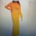 ASOS LONG SLEEVE RUFFLE DETAIL MAXI DRESSIN BRIGHT ORANGE SIZE 4
