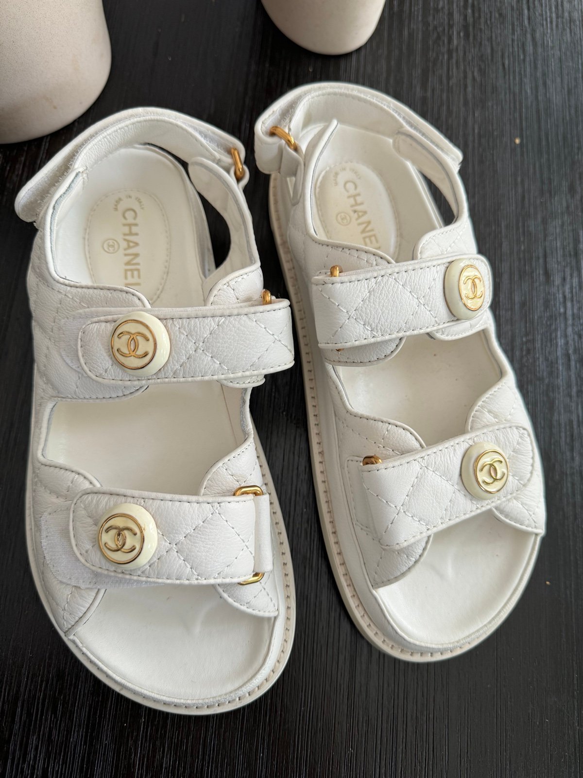 White summer sandal