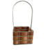 Vintage Wire & Wood Basket With Handle 10 Tall Rustic Farmhouse Decor