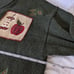 Vintage Mandal Bay Red Apples Country Cottage Button Up Cardigan XXL Green