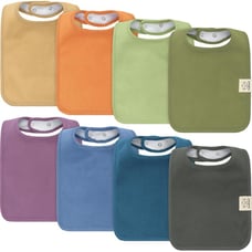 8-Pack Organic Baby Bibs for Boy, Girl, Drool Bibs for Baby Boy & Girl