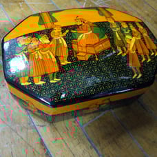 Vintage hand painted kashmir box