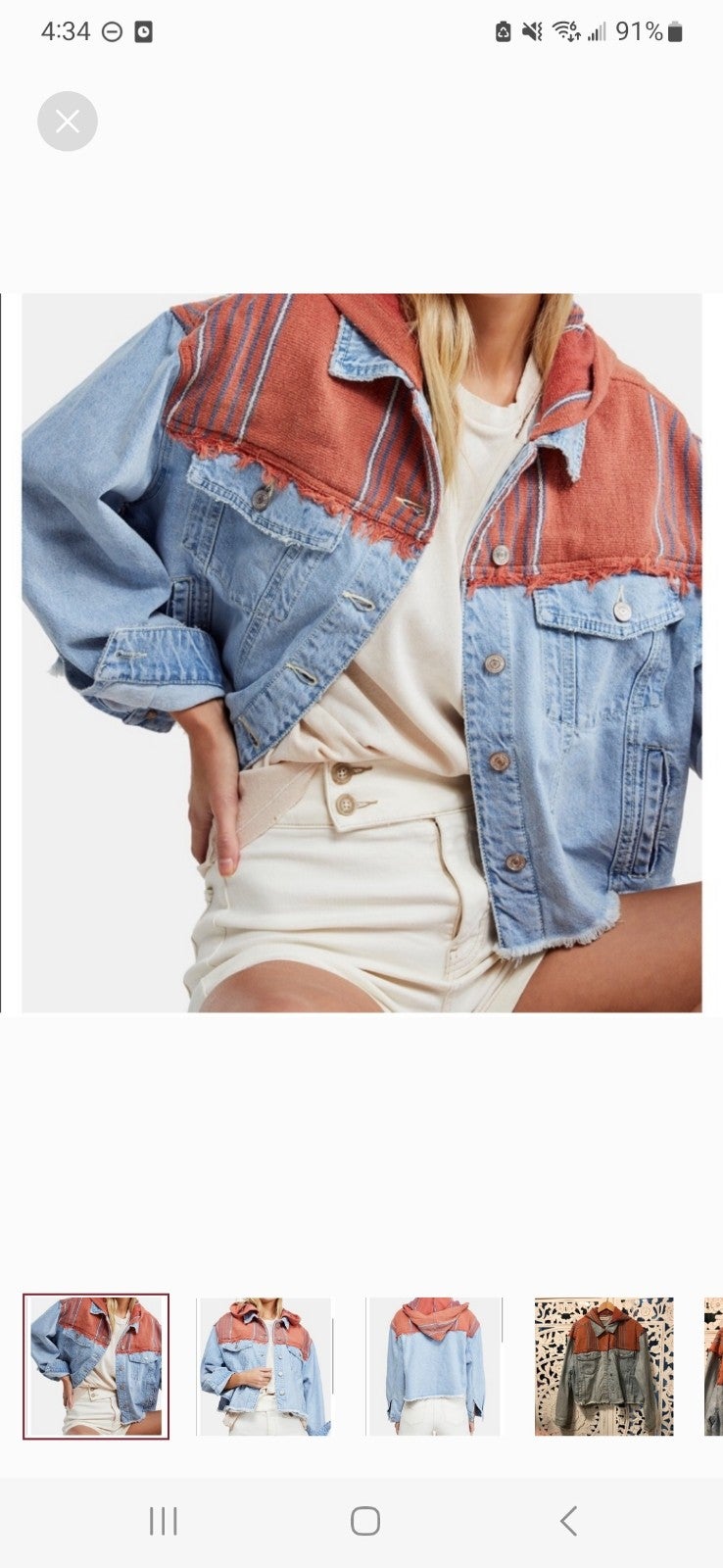 Free People Baja Patchwork Jacket