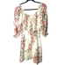 Faithful The Brand Revolve Cream Floral Puff Short Sleeve Mini Dress SZ S NWOT