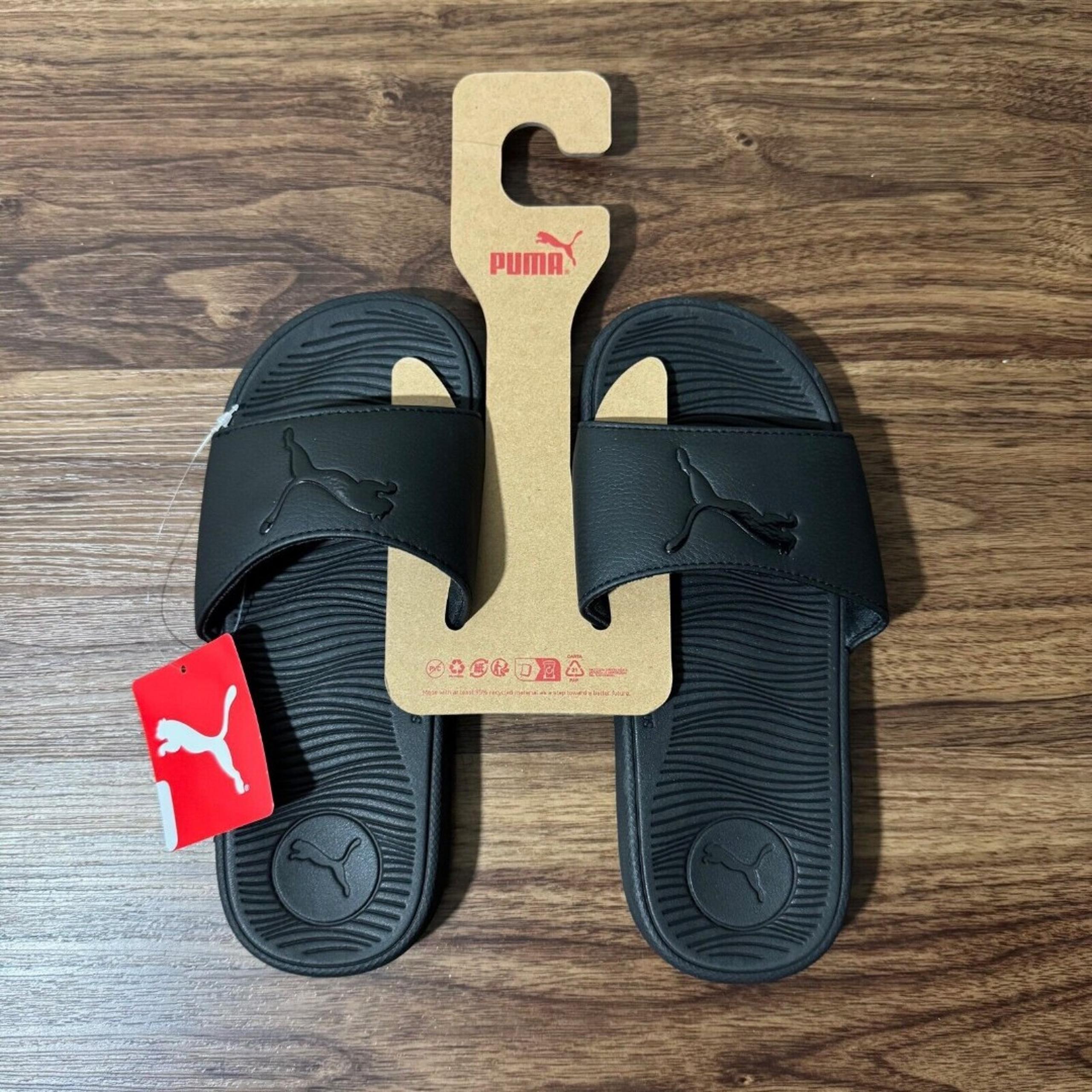 Puma Cool Cat 2.0 Slide Womens Black Casual Sandals Size 6