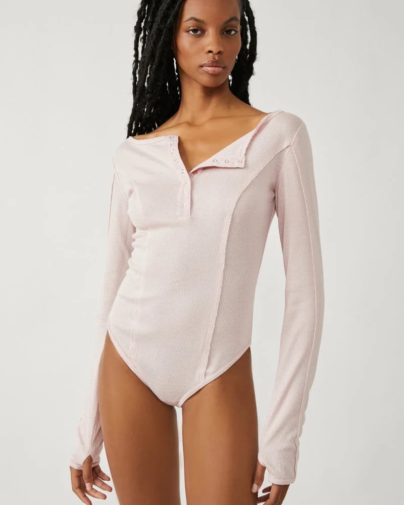 NWOT Free people Bodysuit- pink