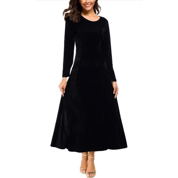 NEW Urban CoCo Velvet Stretchy Long Dress Gown L