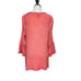 Ali Miles Orange Long Sleeve Lace Tunic Size Large