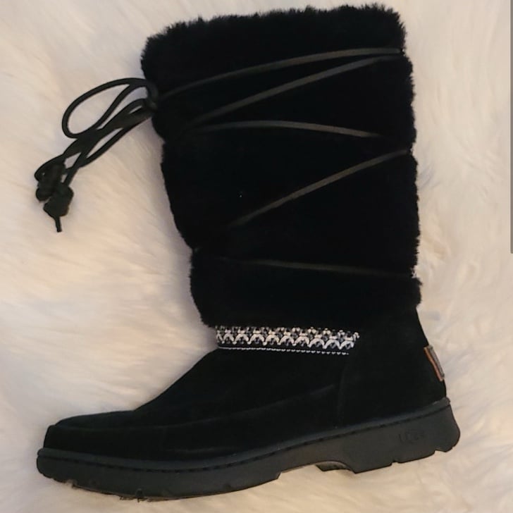 Waterproof Ugg Tazman Maxie Black Boots Extremely Good Condition Woman’s 8