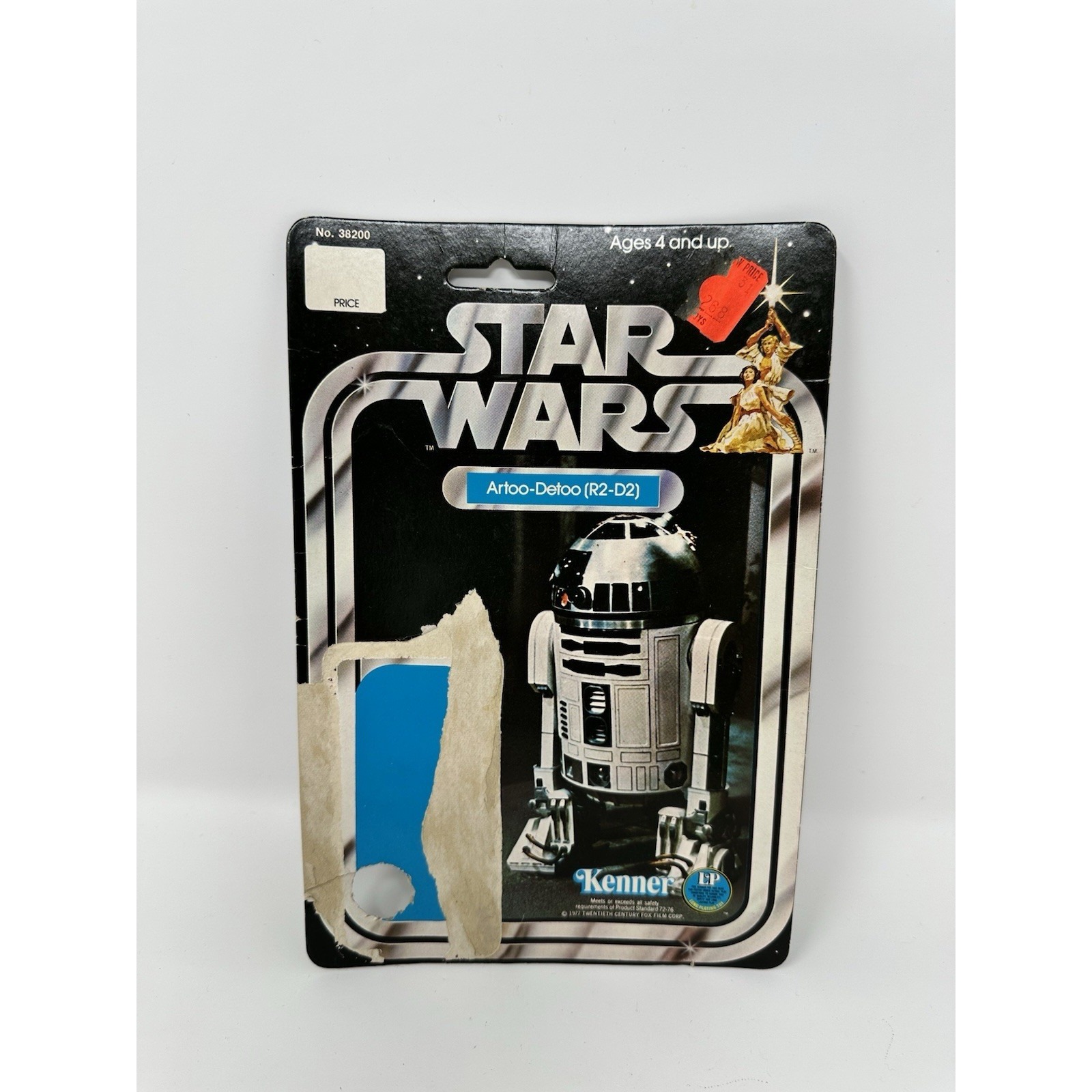 Vintage Star Wars 1977 R2-D2 Droid Original 12A Card Back Only