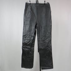 Clio Black Leather Pants