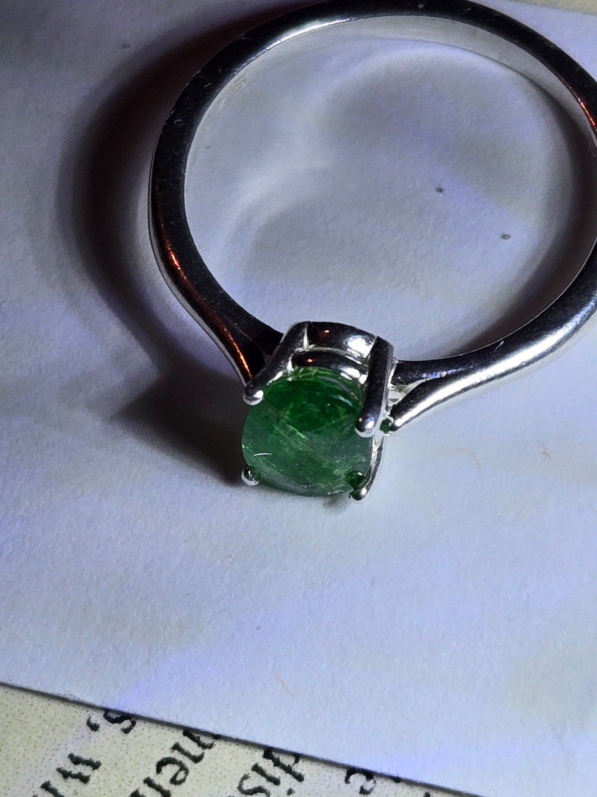 Tsavorite ring