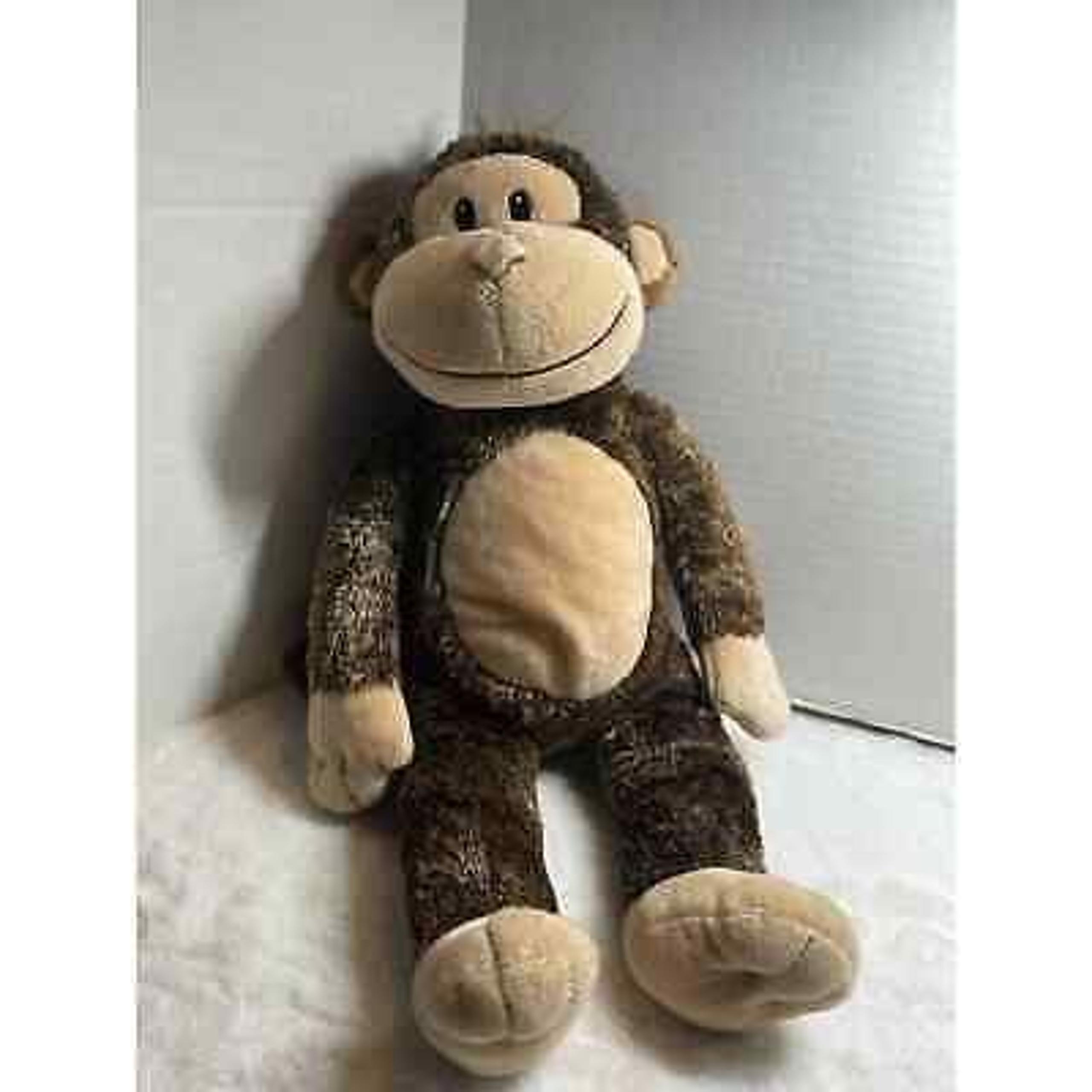 Build A Bear Stuffed Animal Plush Monkey Brown 20"