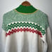 NEWFree People Cherry Heart Sweater Mini Dress Mock Neck Thick Green Red Boho XS