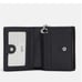 Coach small snap wallet with snowman print/silvertone hardware