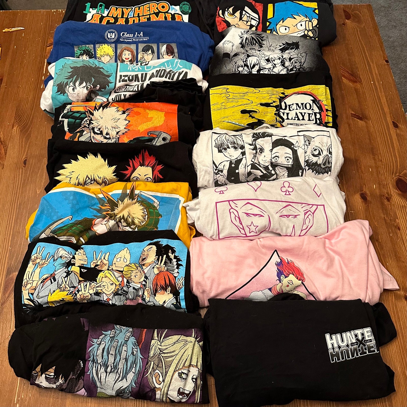 anime shirt lot (READ DESC!!!)